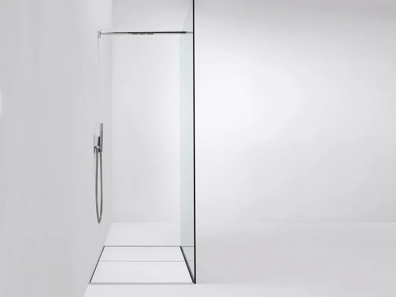 Agape Supporti Flat DX - Elemento Lineare con tre Diffusori per Doccia