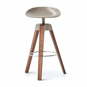 Bonaldo Plumage Sgabello Noce/Antracite