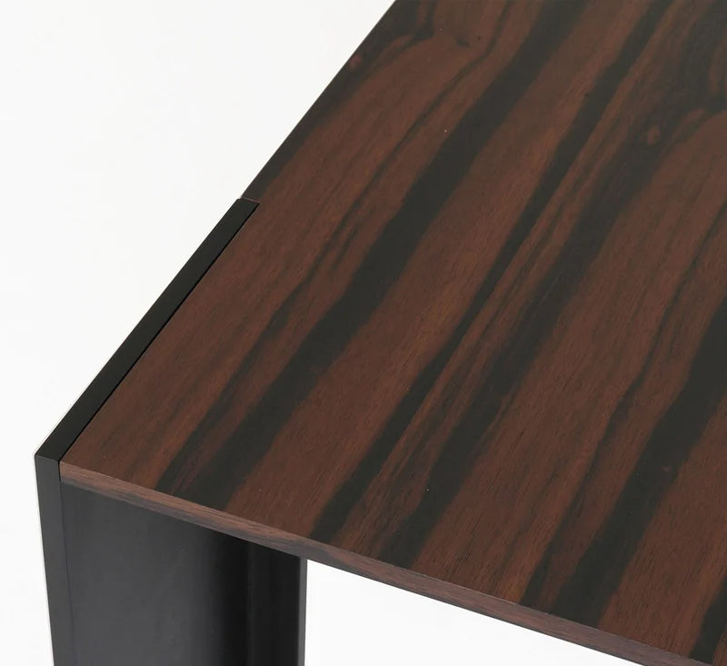 Porro Metallico Tavolo Con Piano In Legno