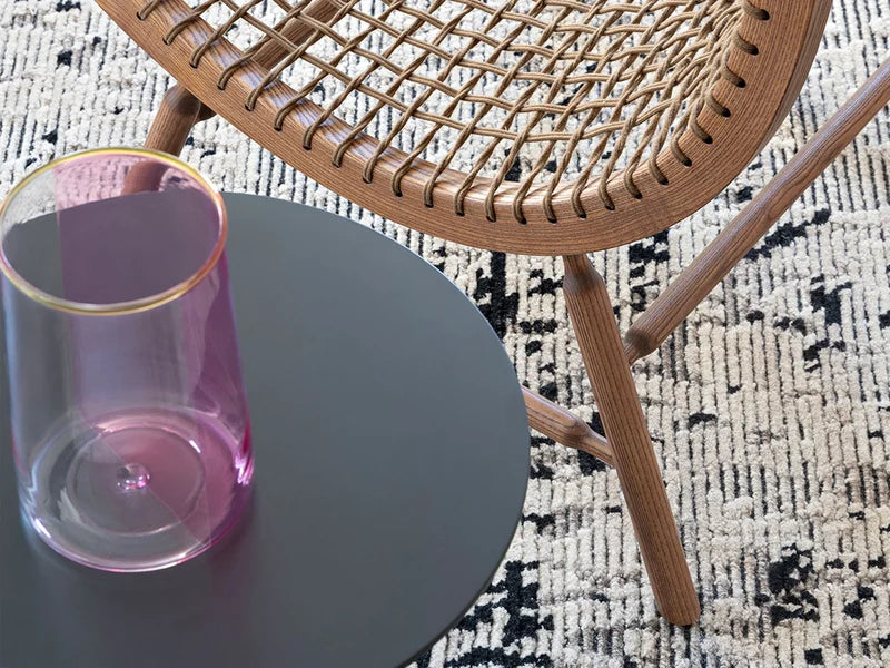 Saba Sitar Poltrona - Frassino tinto Noce/Cord&Black