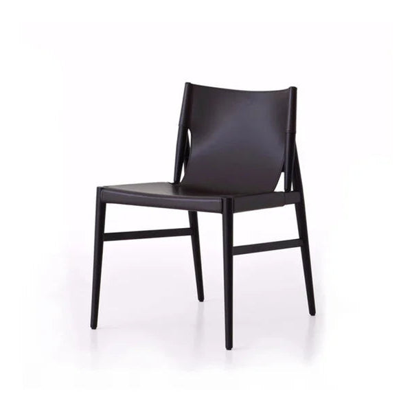 Porro Voyage Sedia - Acero tinto Nero / Cuoio Nero