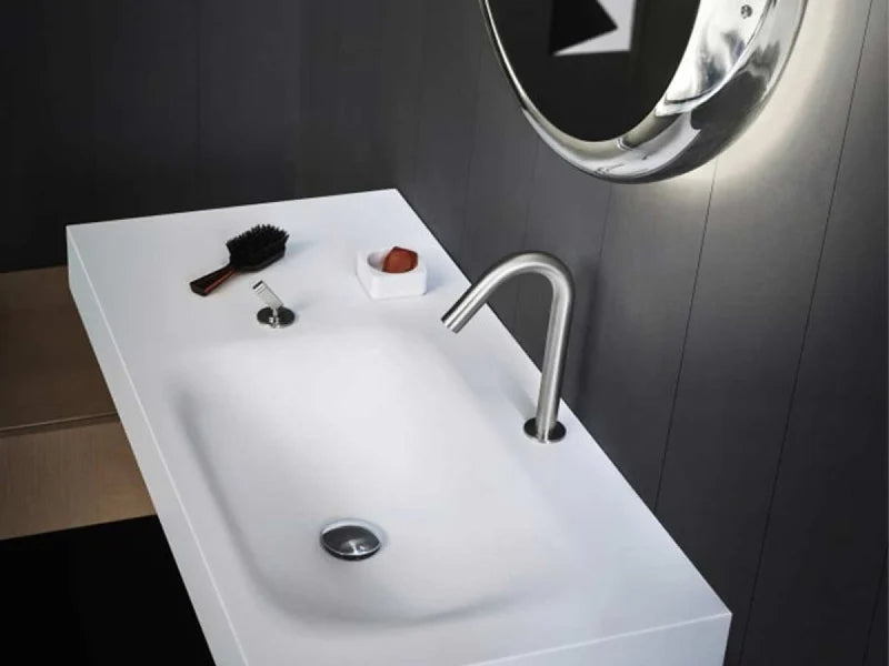 Agape Square Rubinetto da Piano per Lavabo e Miscelatore Joystick