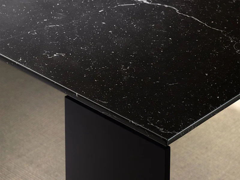 Porro MetallicoTavolo - 298x98 Nero / Marmo Nero Marquina