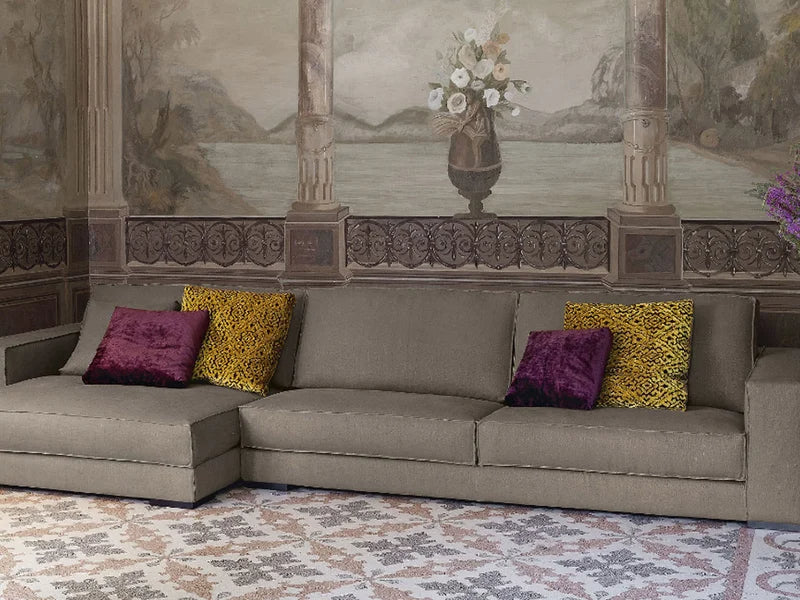 Flexteam Terminal Gold Divano - Composizione con Chaise Longue