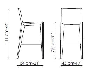 Bonaldo Filly up too Sgabello