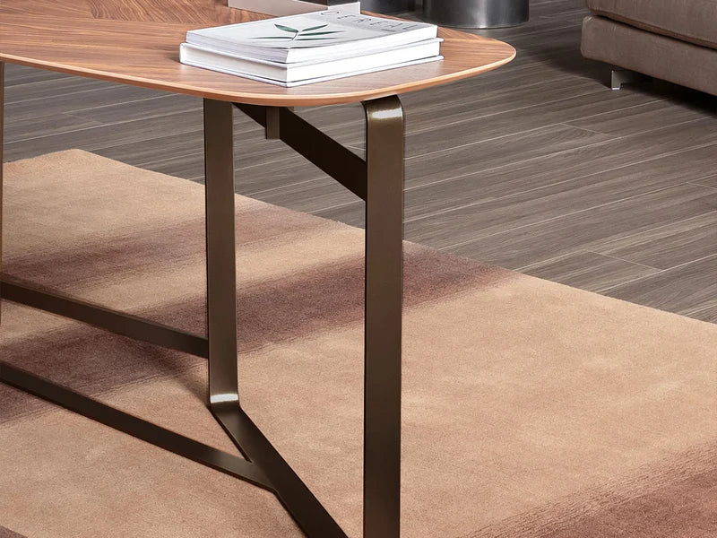 Bonaldo Gauss Scrivania - Noce Canaletto / Bronzo