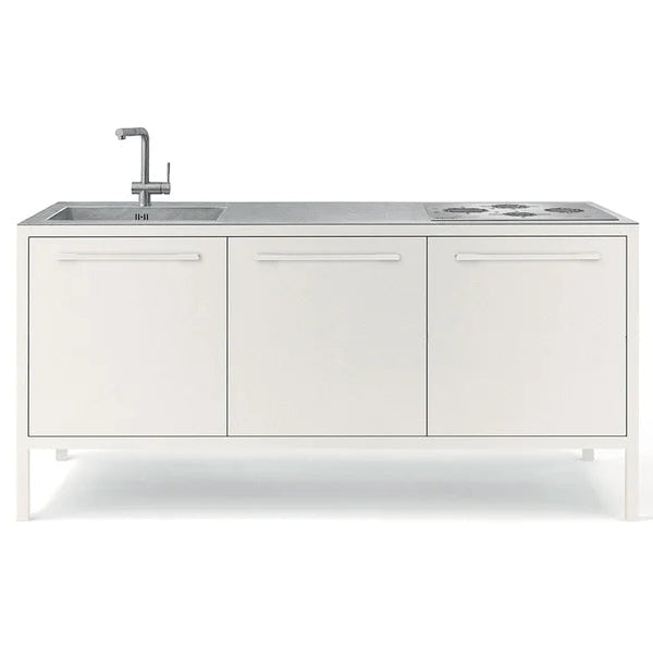 Fantin Frame Cucina Bianca a 3 unità - Outdoor