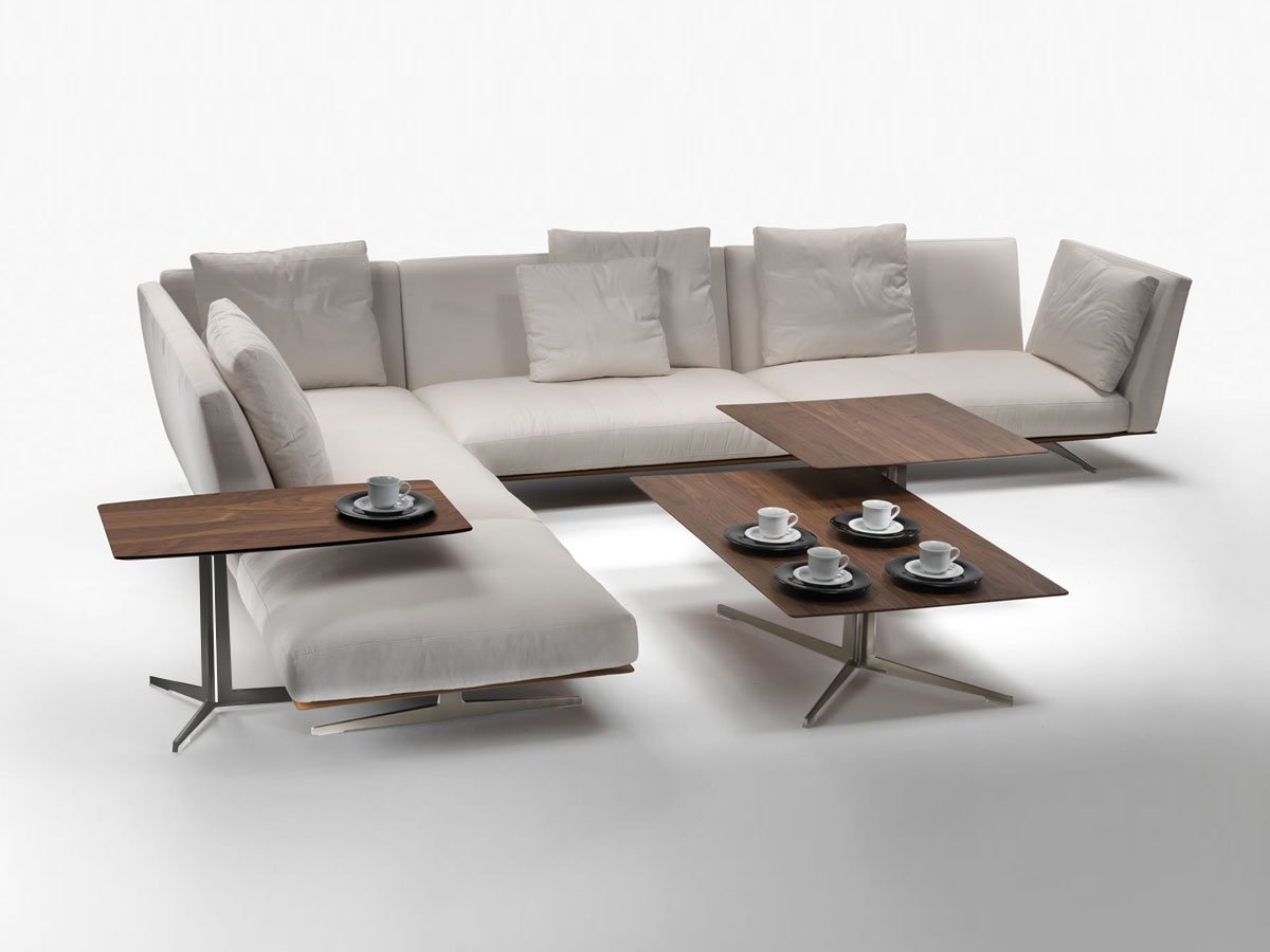 Flexform - Fly Tavolino 90x50 cm - Brunito / Noce Canaletto | Il mio negozio