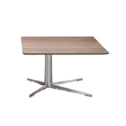 Flexform - Fly Tavolino di Servizio - Top Noce Canaletto / Base Satinata | Il mio negozio