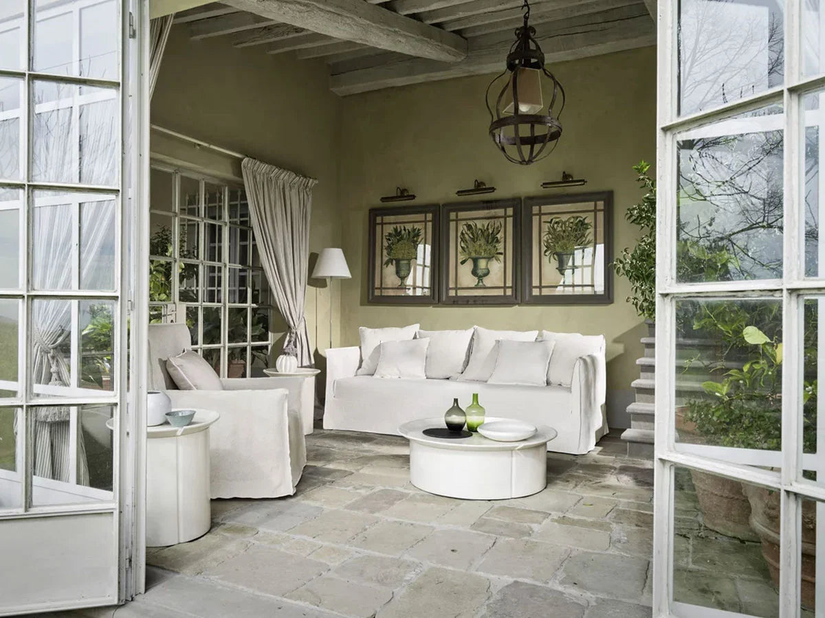 Gervasoni Ghost 12 Divano - Natural Lino Bianco | Il mio negozio