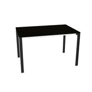 Kristalia Be-Easy Tavolo Fisso - L. 123 x P. 79 cm / Nero Ingo 0720 / Gambe Nere