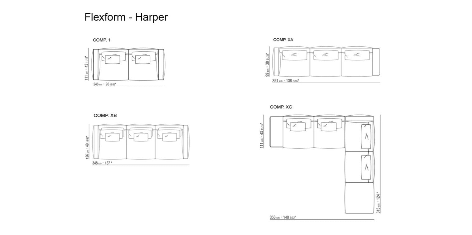 Flexform Harper Collezione di Divani