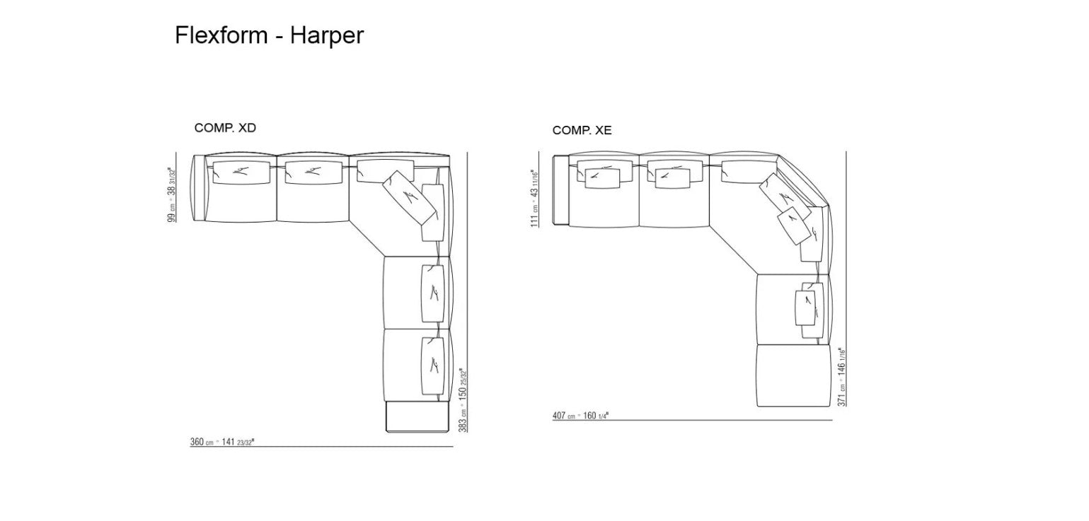 Flexform Harper Collezione di Divani