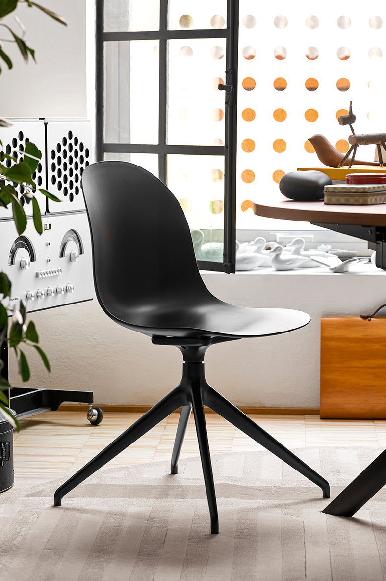 Sedia ACADEMY – Alluminio, Girevole con Meccanismo di Ritorno, Personalizzabile