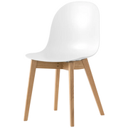 Sedia ACADEMY – Fusto in Legno Massello, Design Sinuoso e Personalizzabile