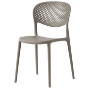 Sedia Abby con Schienale Forato – Polipropilene Riciclato e Impilabile