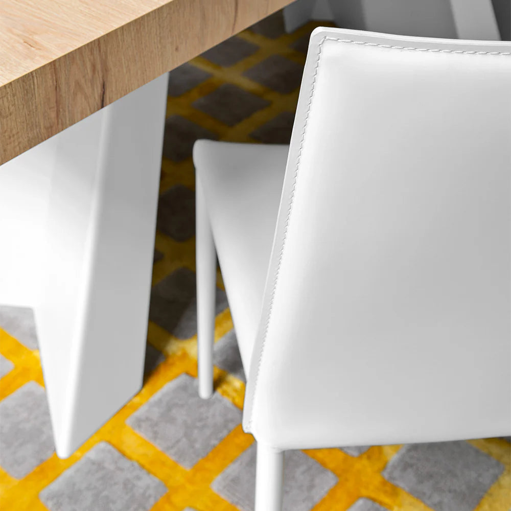 Sedia Boheme – Metallo e Cuoio Rigenerato, Design Elegante e Raffinato