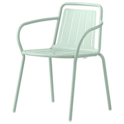 Sedia Easy con Braccioli – Lamiera Sagomata, Impilabile e Adatta a Outdoor