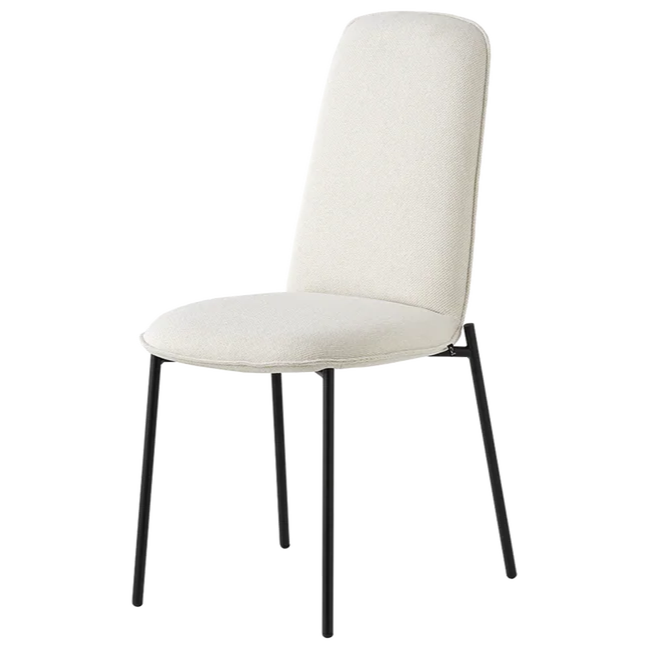 Sedia Riley – 4 Gambe in Metallo con Schienale Alto e Scocca Imbottita