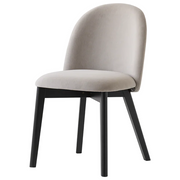 Sedia TUKA – 4 Gambe in Legno di Faggio con Seduta Imbottita e Schienale Avvolgente