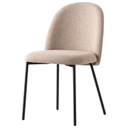 Sedia TUKA – 4 Gambe in Metallo con Seduta Imbottita e Schienale Avvolgente