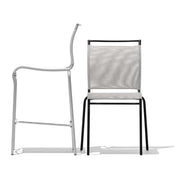 Sgabello AIR in Metallo e Tessuto Traspirante – Design Moderno e Leggero