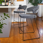 Sgabello NEW YORK – Design Moderno con Struttura in Metallo e Seduta Imbottita