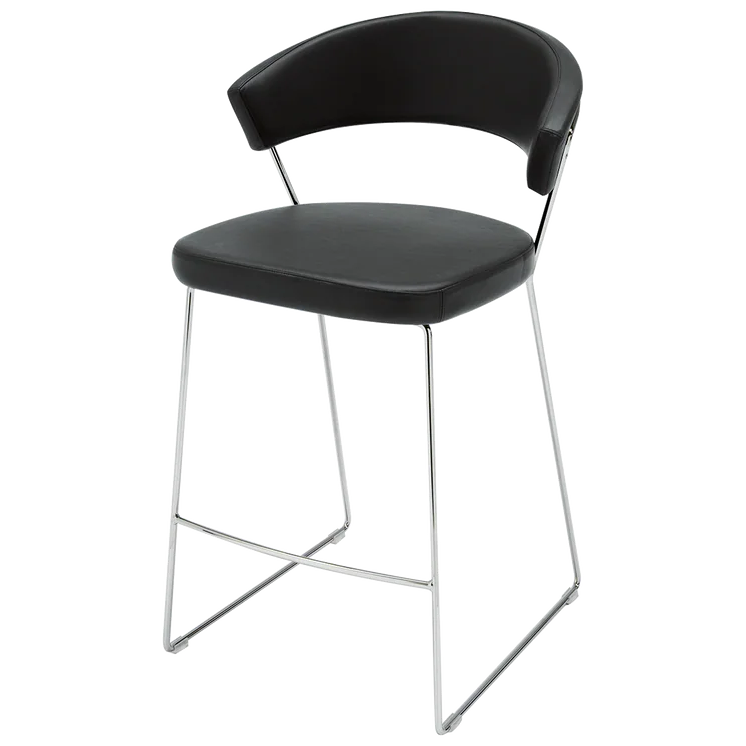 Sgabello NEW YORK – Design Moderno con Struttura in Metallo e Seduta Imbottita