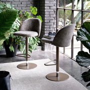 Sgabello a Gas TUKA – Seduta Imbottita, Schienale Ergonomico e Altezza Regolabile