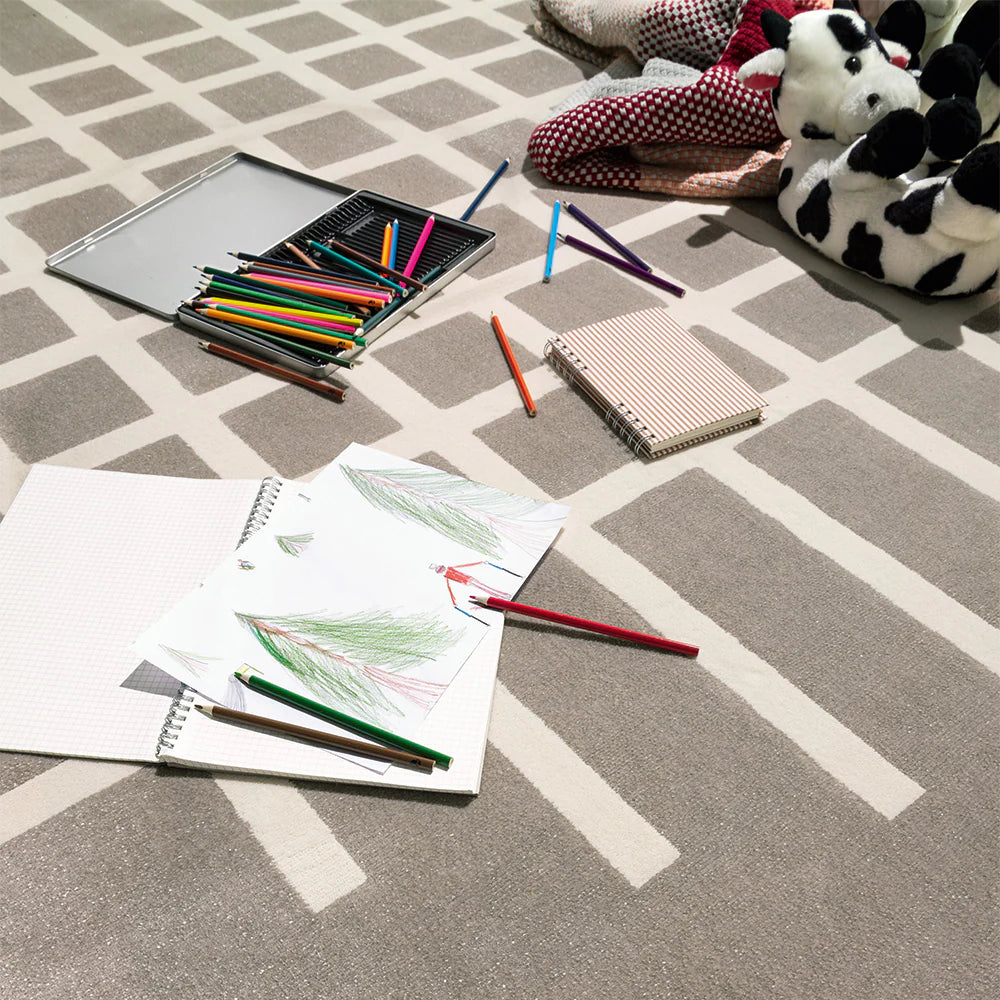 Tappeto Tartan a Quadretti – Morbido, Tessuto a Macchina in Polipropilene/Poliestere