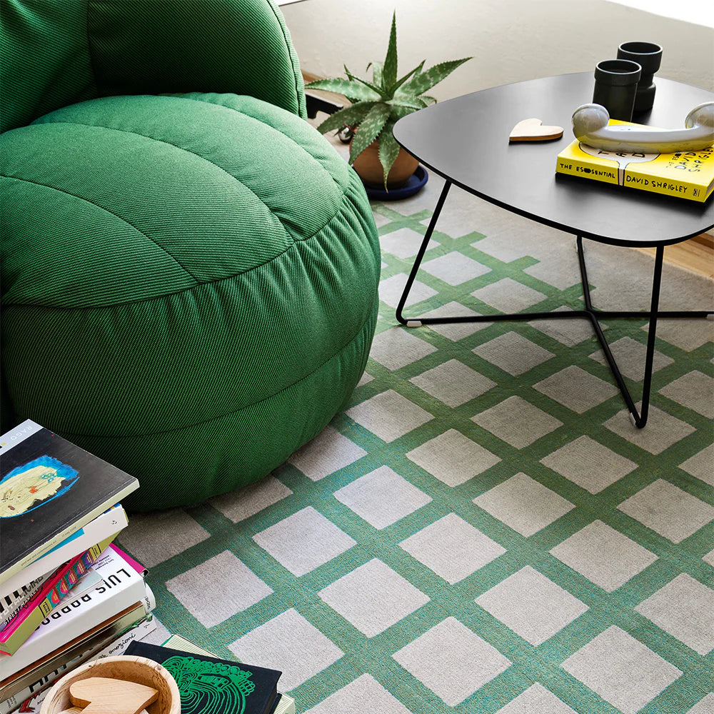 Tappeto Tartan a Quadretti – Morbido, Tessuto a Macchina in Polipropilene/Poliestere