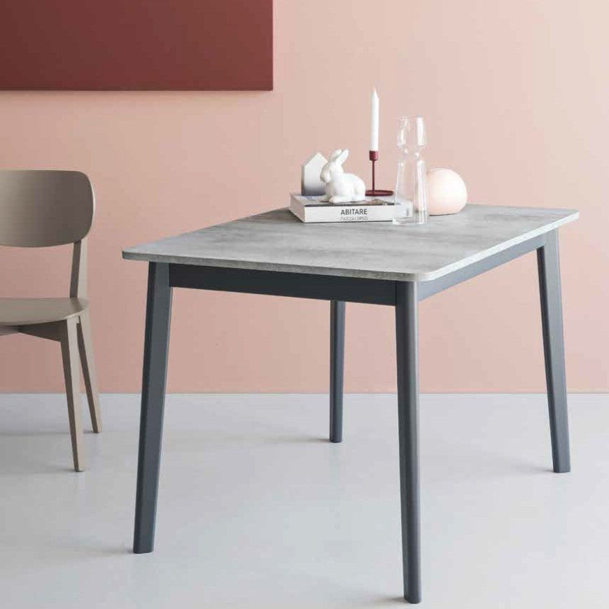 Abitarearreda Tavolo Dine quadrato con allunga centrale a libro Connubia | Il mio negozio