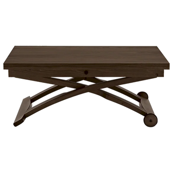 Tavolo MASCOTTE – Allungabile e Regolabile in Altezza, Legno Massello e Impiallacciato