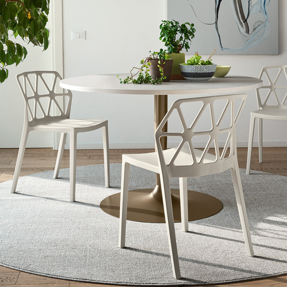 Tavolo Pentagon Fast – Allungabile in Ceramica con Base in Metallo