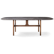 Novamobili Torii Tavolo H10103 - Marmo Grigio Oriente MM4 / Noce Canaletto