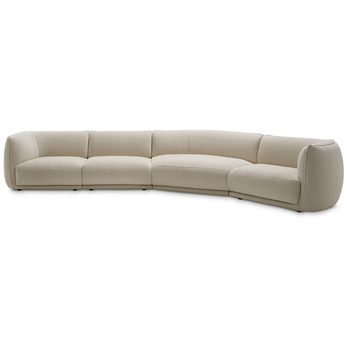 Saba Vela Piping Divano Curvo | Il mio negozio