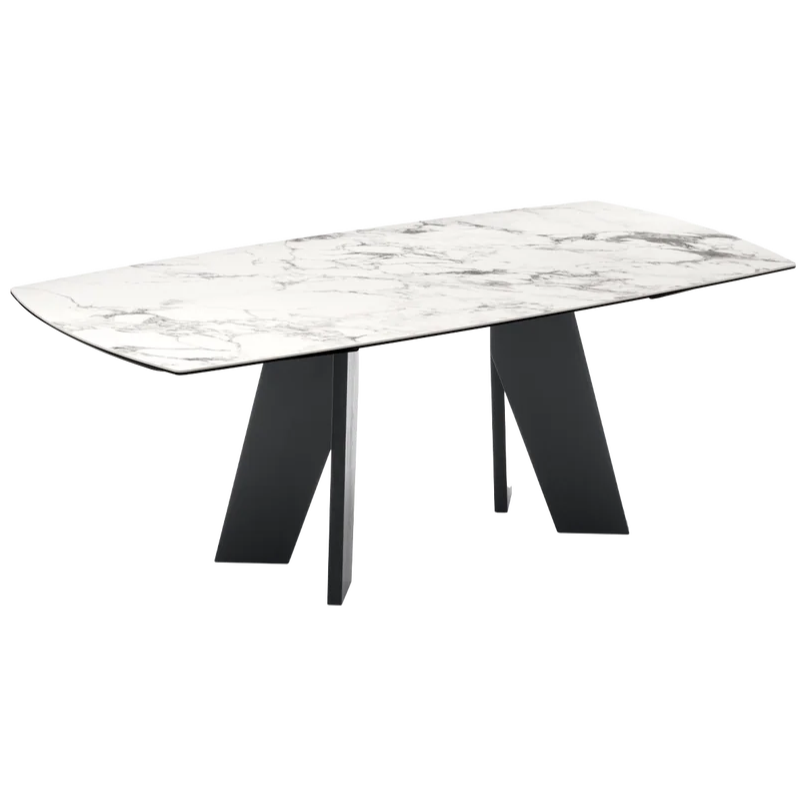 Tavolo Victor in Ceramica e Legno di Frassino – Design Moderno ed Elegante