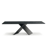 Bonaldo AX Tavolo Fisso - L. 250 cm - Ceramica Opaca Laurent / Nero