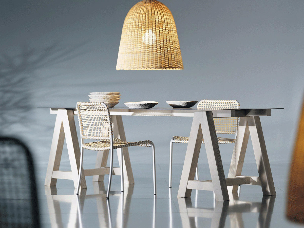 Gervasoni Allu 23 Chair in Pergamena Naturale | Il mio negozio