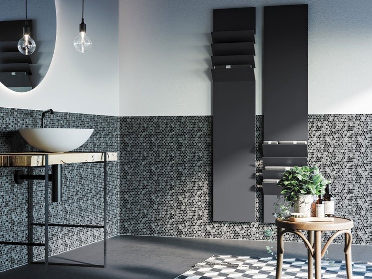 Antrax IT Flaps B Scaldasalviette - Nero Opaco | Il mio negozio