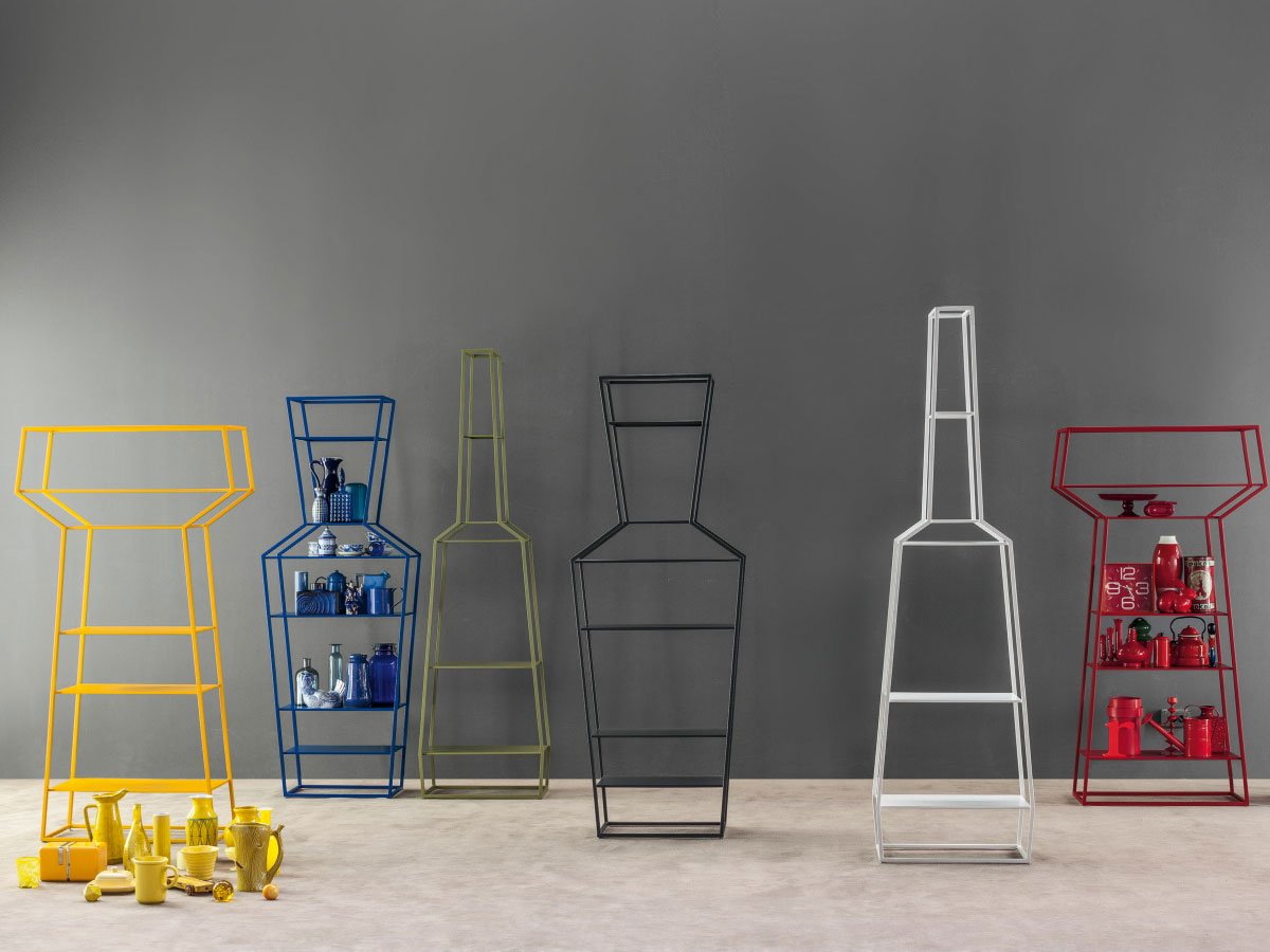 Bonaldo April Libreria in Metallo Blu