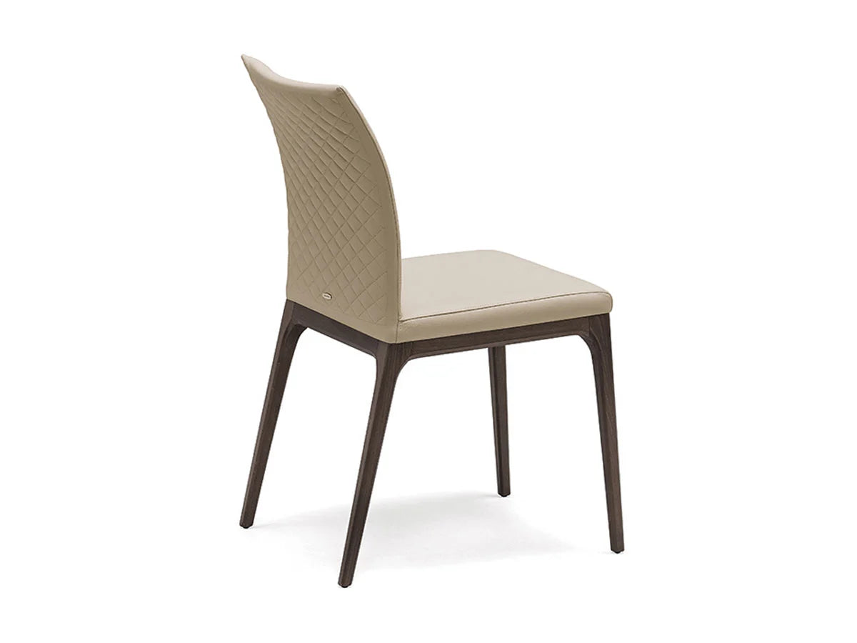 Cattelan Italia Arcadia Couture Sedia - Wengè / Pelle Oyster | Il mio negozio