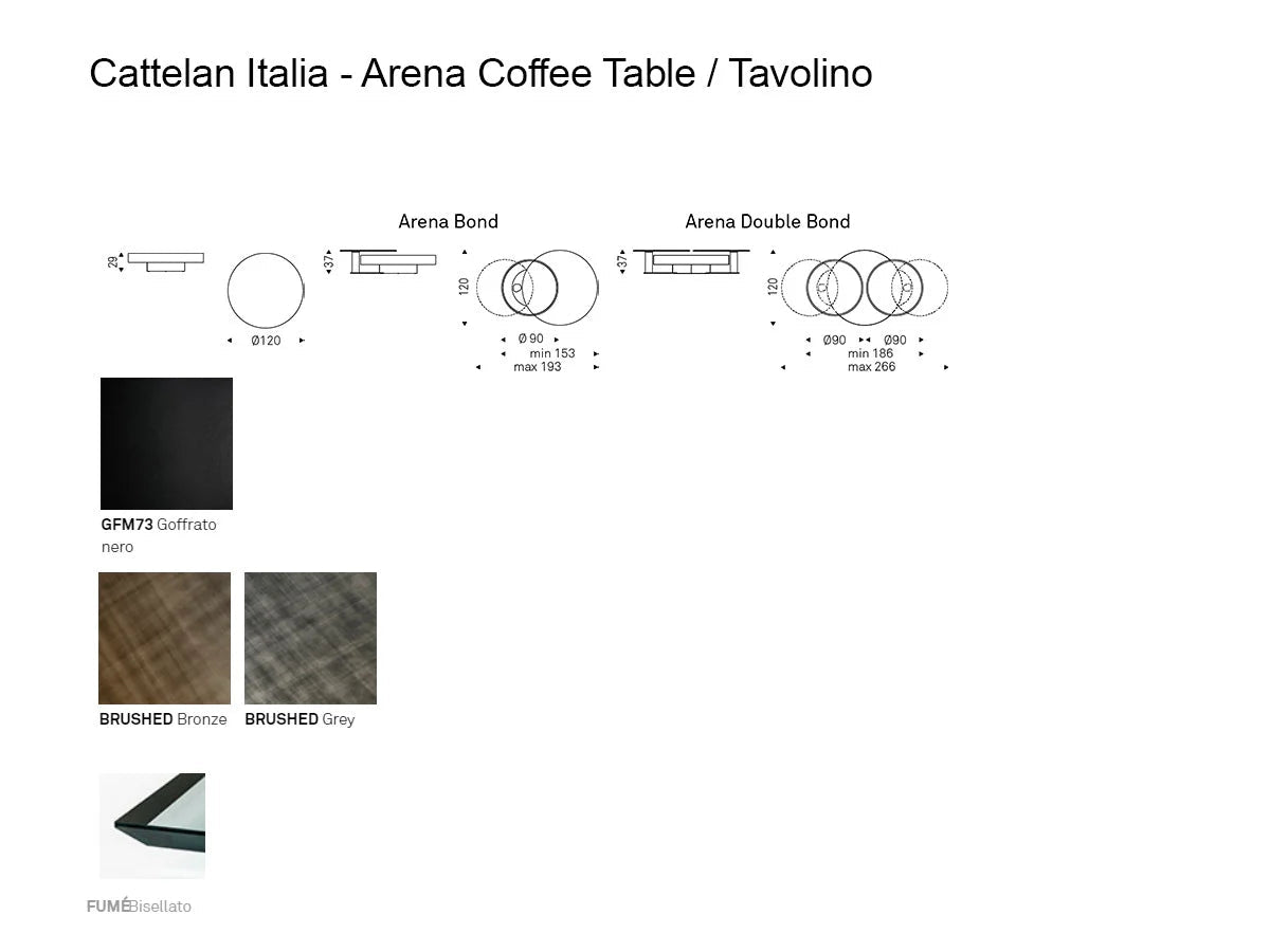 Arena Tavolino - Design Geometrico e Moderno | Cattelan Italia