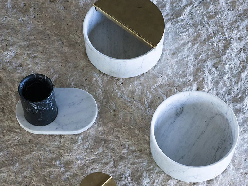 Agape Constellation Vassoio - Marmo Bianco Carrara