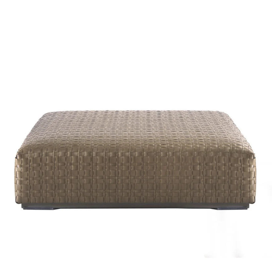 Flexform Bangkok Pouf - Pelle Deluxe 701 | Il mio negozio
