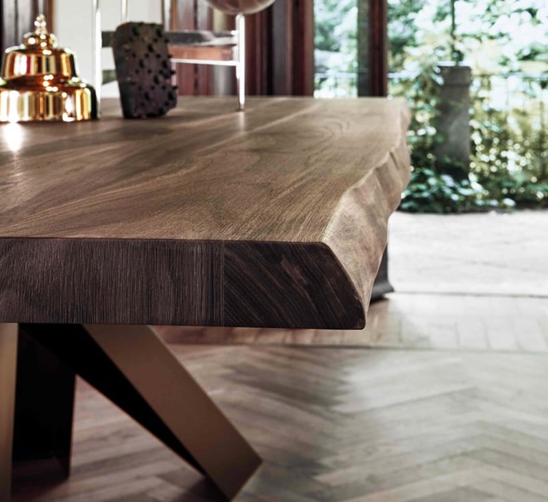 Bonaldo Big Table - Tavolo - Bordi Naturali