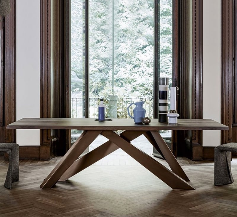 Bonaldo Big Table - Tavolo - Bordi Naturali