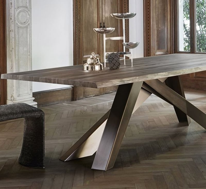 Bonaldo Big Table - Tavolo - Bordi Naturali