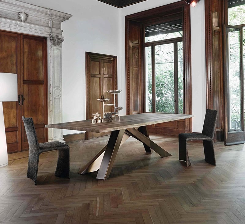 Bonaldo Big Table - Tavolo - Bordi Naturali