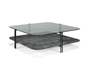 Cattelan Italia Biplane Tavolino- 122 cm Vetro fumé / GFM73 | Il mio negozio